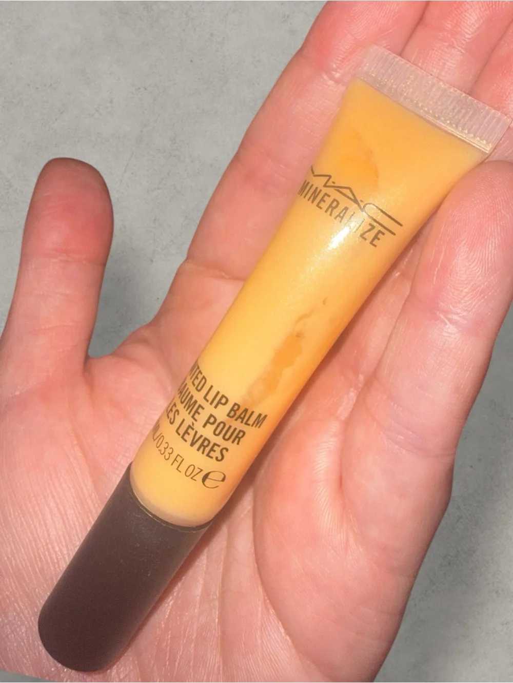 MAC Cosmetics mineralize tinted lip balm STAY WARM